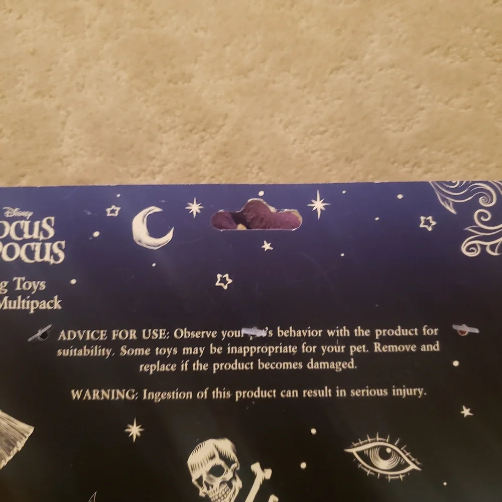 NWT Disney Hocus Pocus Sanderson Sisters Plush Dog Toy